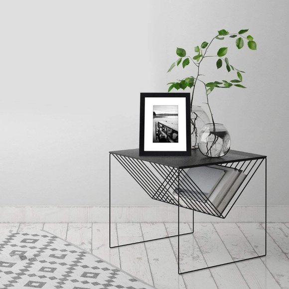 8×10 Picture Frame with Shatter-Resistant Glass Beveled Mat NEW - Picture 6 of 8